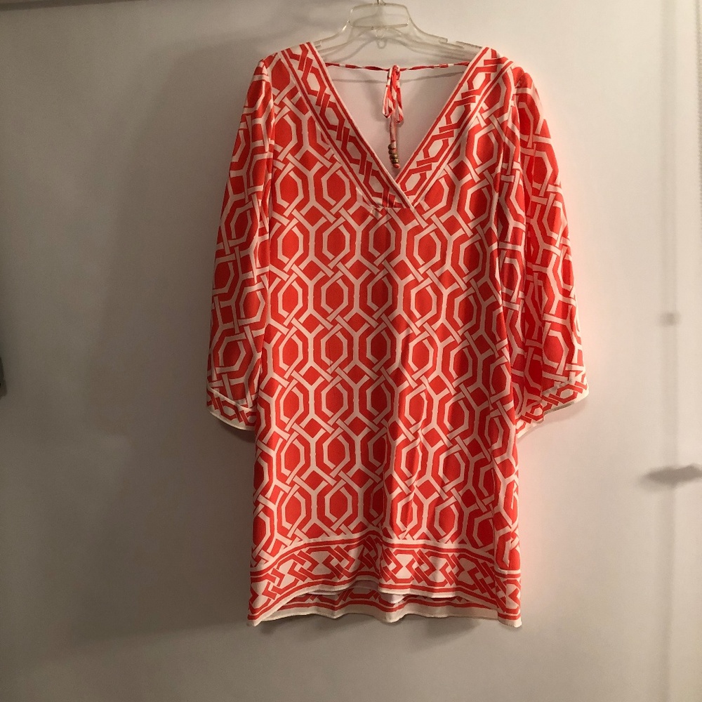 Alice & Trixie Silk Tunic Dress with bell sleeves